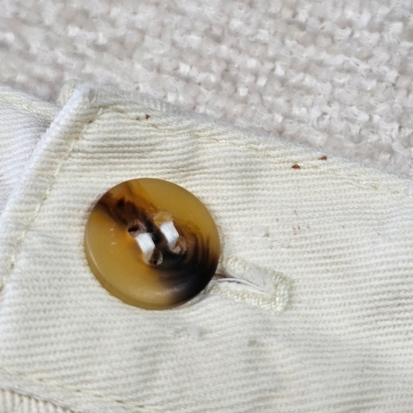 90s Basic Editions White Pleated High Waisted Shorts Cotton Women's 9/10 - Picture 7 of 11